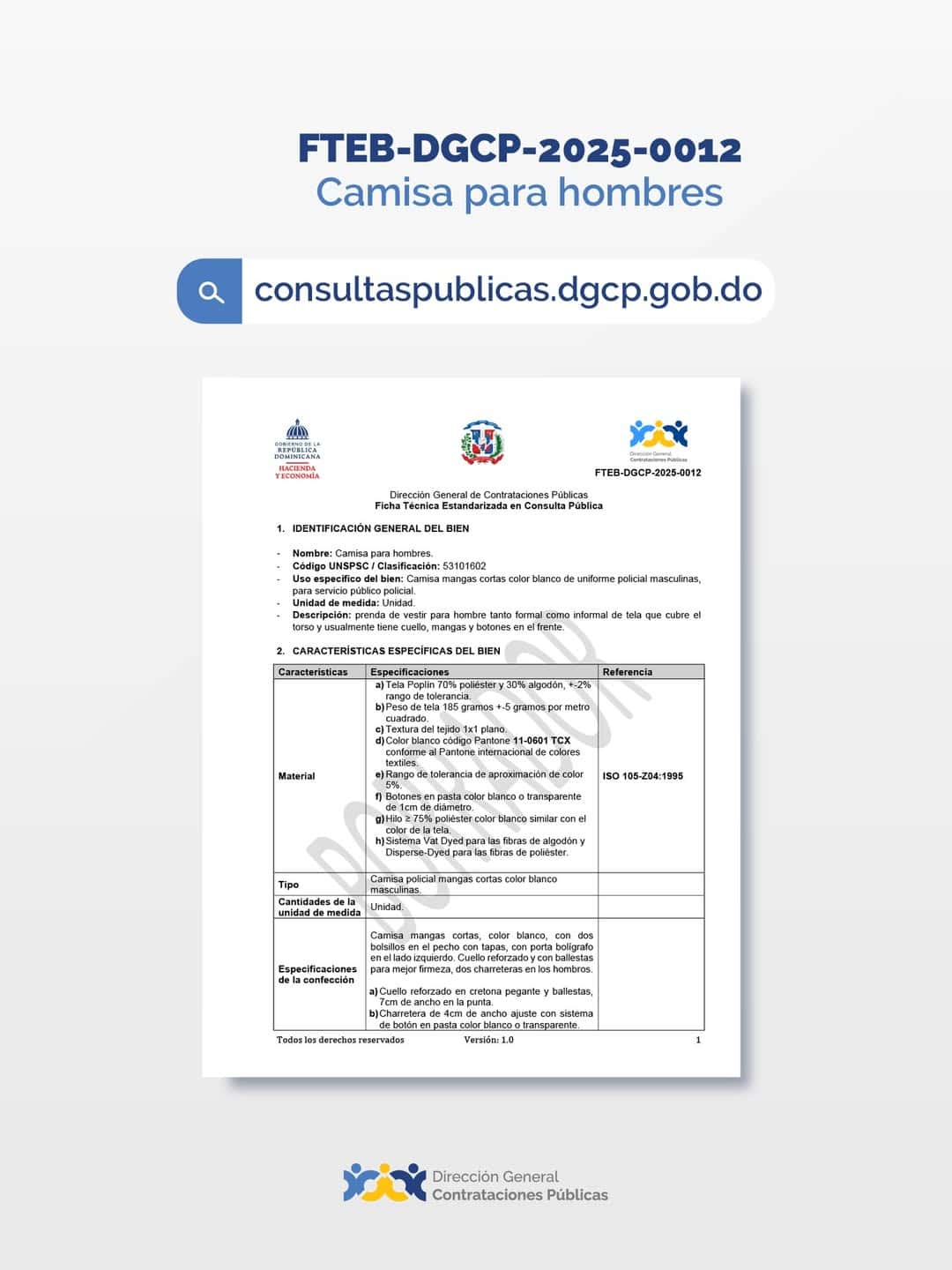 Pantalón para hombres