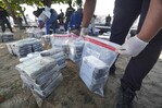 Alijo de cocaína incautado en la costa sur de Santo Domingo supera la tonelada