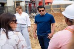 Ministro David Collado supervisa obras en Higüey