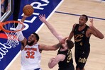 Knicks logran primer triunfo de final del Este con inverosímil remontada; Towns, un doble doble