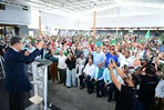 Leonel Fernández juramenta dirigentes del PRM y PLD en la Fuerza del Pueblo en Hermanas Mirabal