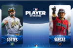 Carlos Cortés e Ildemaro Vargas brillan como los Jugadores de la Semana en las Mayores