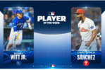 Cristopher Sánchez y Bobby Witt Jr. ganan el premio de Jugador de la Semana en MLB
