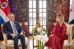 Abinader se reúne con la presidenta electa de Costa Rica, Laura Fernández Delgado