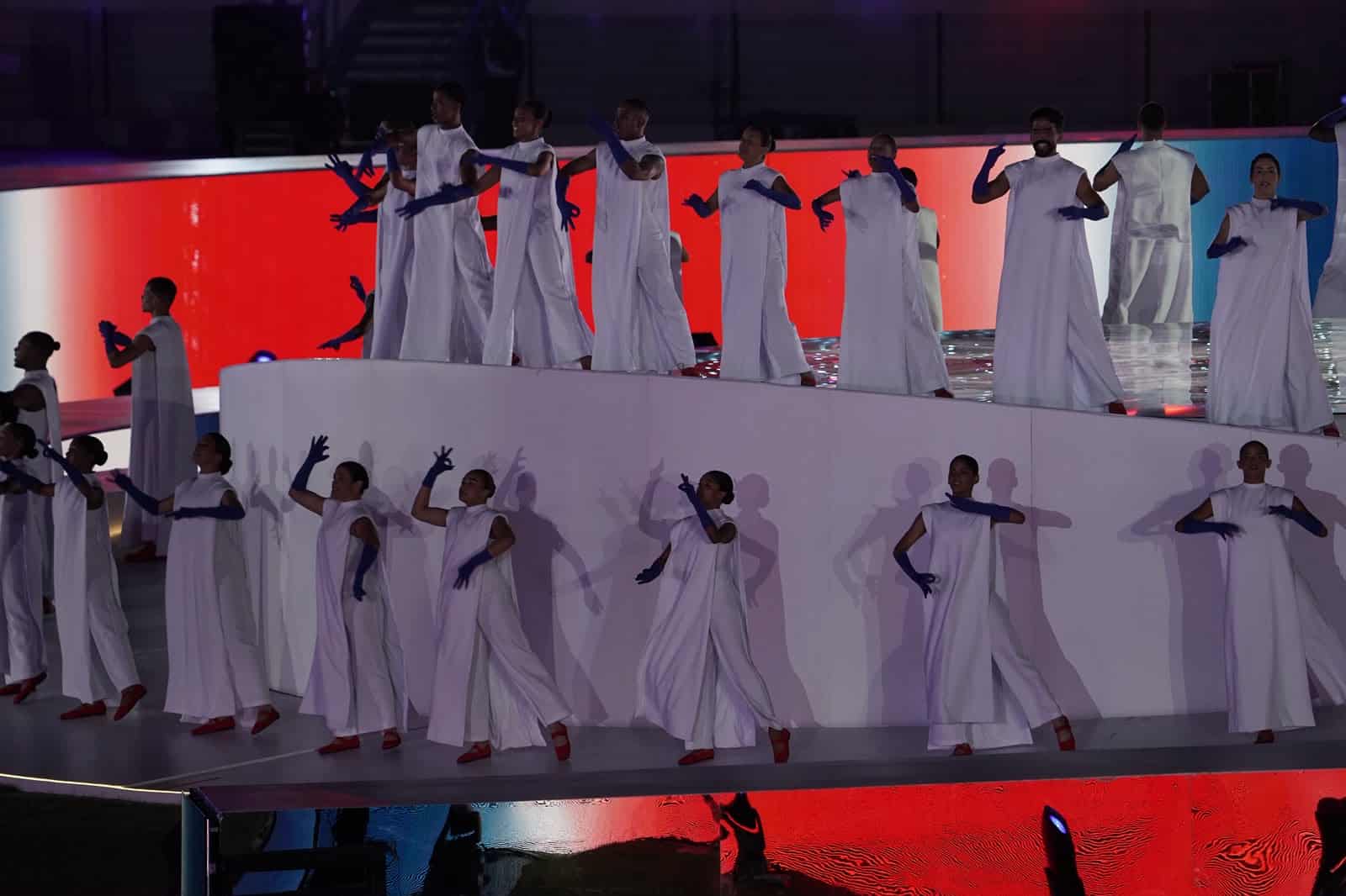 Bailarines en escena. 