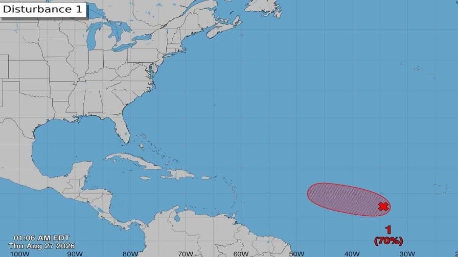 Se forma la tormenta tropical Dolly en el Atlántico central