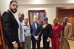 Danilo Medina juramenta a dos dirigentes que regresan al PLD