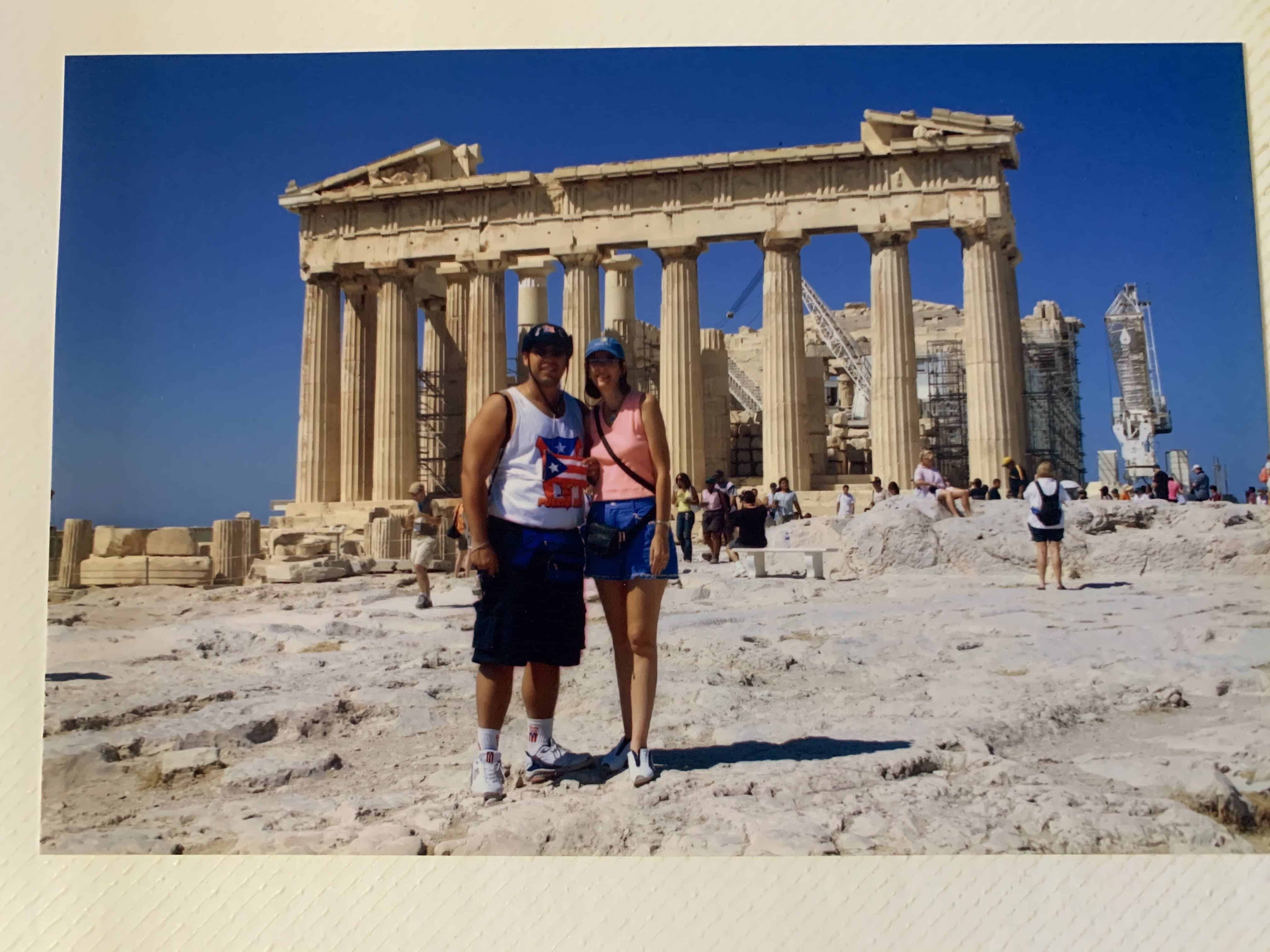 Rafael y Vanessa en los Juegos Olímpicos de Atenas 2004 celebrados del 13 al 29 de agosto.