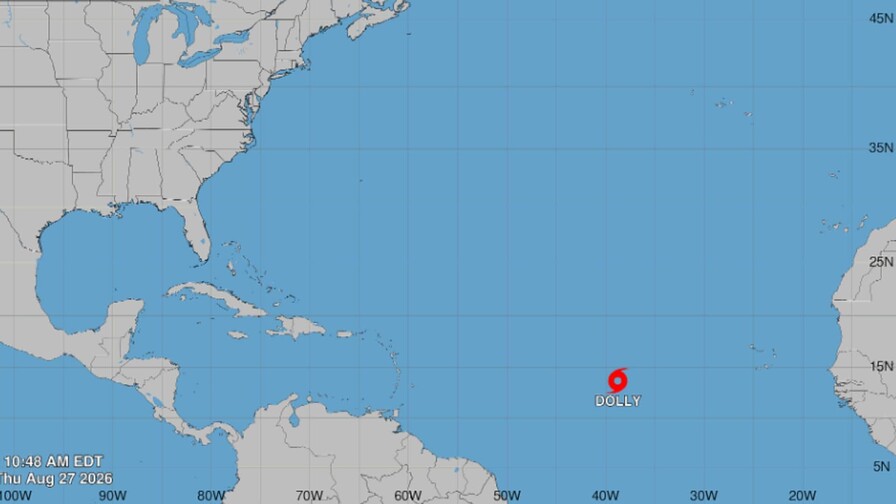 Lluvias de la tormenta tropical Dolly en República Dominicana Se forma la tormenta tropical Dolly en el Atlántico central sin riesgo por ahora en tierra