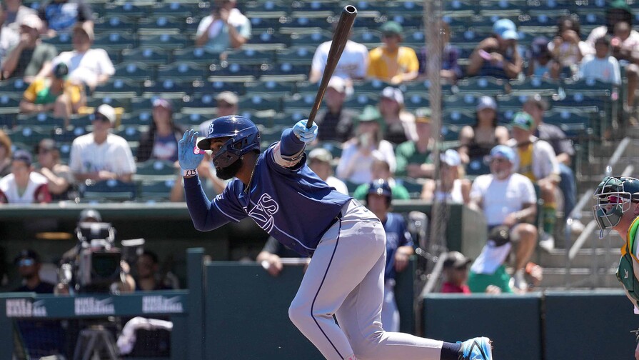 Junior Caminero y los Rays ganan la división Junior Caminero pega sencillo en el noveno y anota la vuelta del triunfo de los Rays