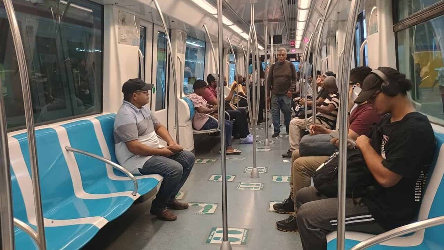 Gobierno proyecta cerrar gestión con 73 kilómetros transporte masivo El Metro de Los Alcarrizos deja de ser gratuito y comienza a cobrar por el servicio