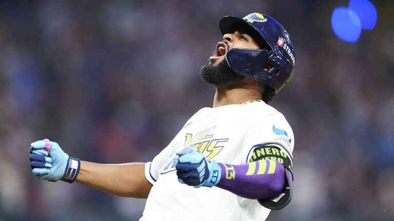 Junior Caminero gana el premio Juan Marichal al mejor dominicano en GL Video | Caminero y Peralta le dan el pase a los Rays a la Serie Mundial