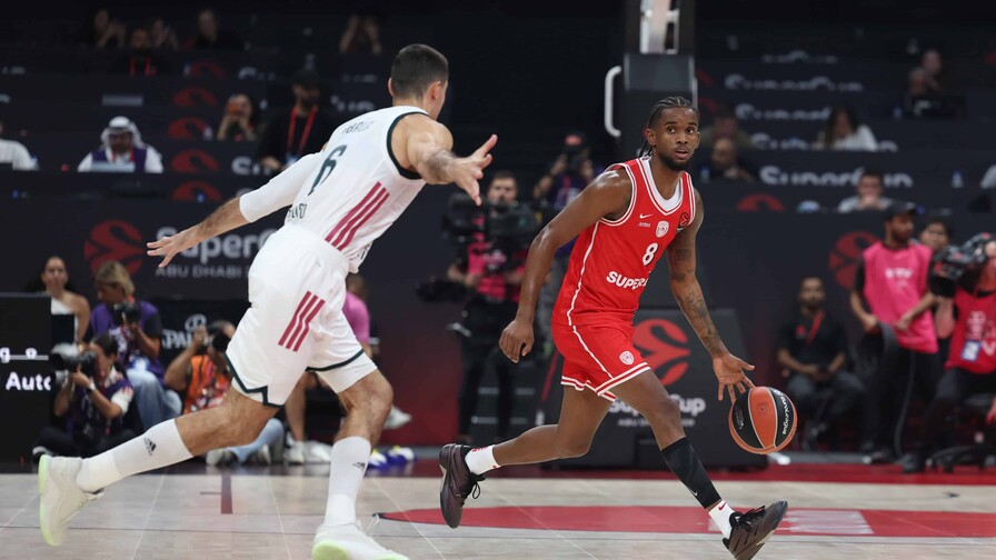 Jean Montero, MVP de la quinta jornada de la Euroliga El Olympiacos de Jean Montero se impone la ley ante el Baskonia de Chris Duarte en la Euroliga