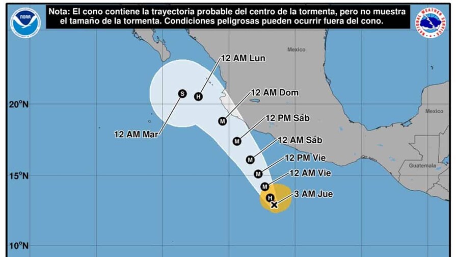 Trudy se convierte en huracán y podría alcanzar categoría mayor frente a México